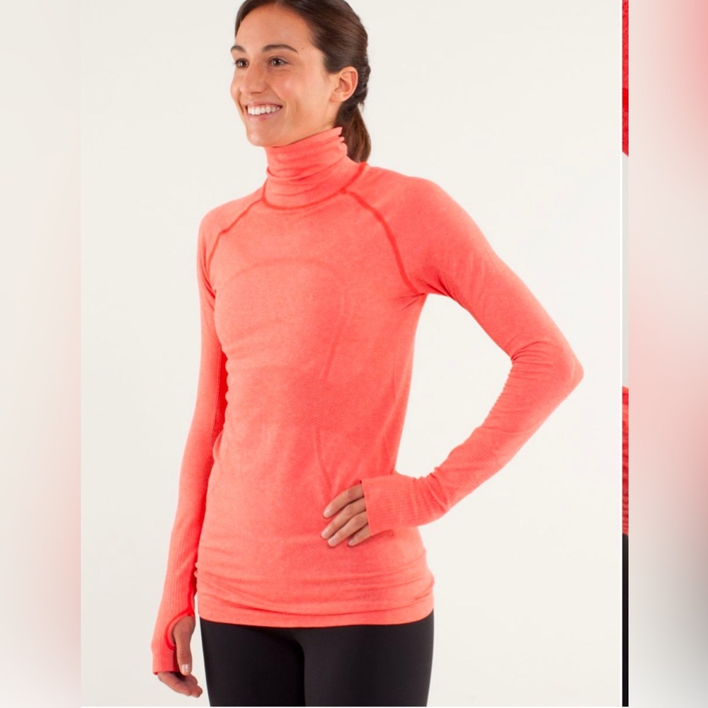 Lululemon Run: Swiftly Turtleneck In Love Red Siz… - image 6